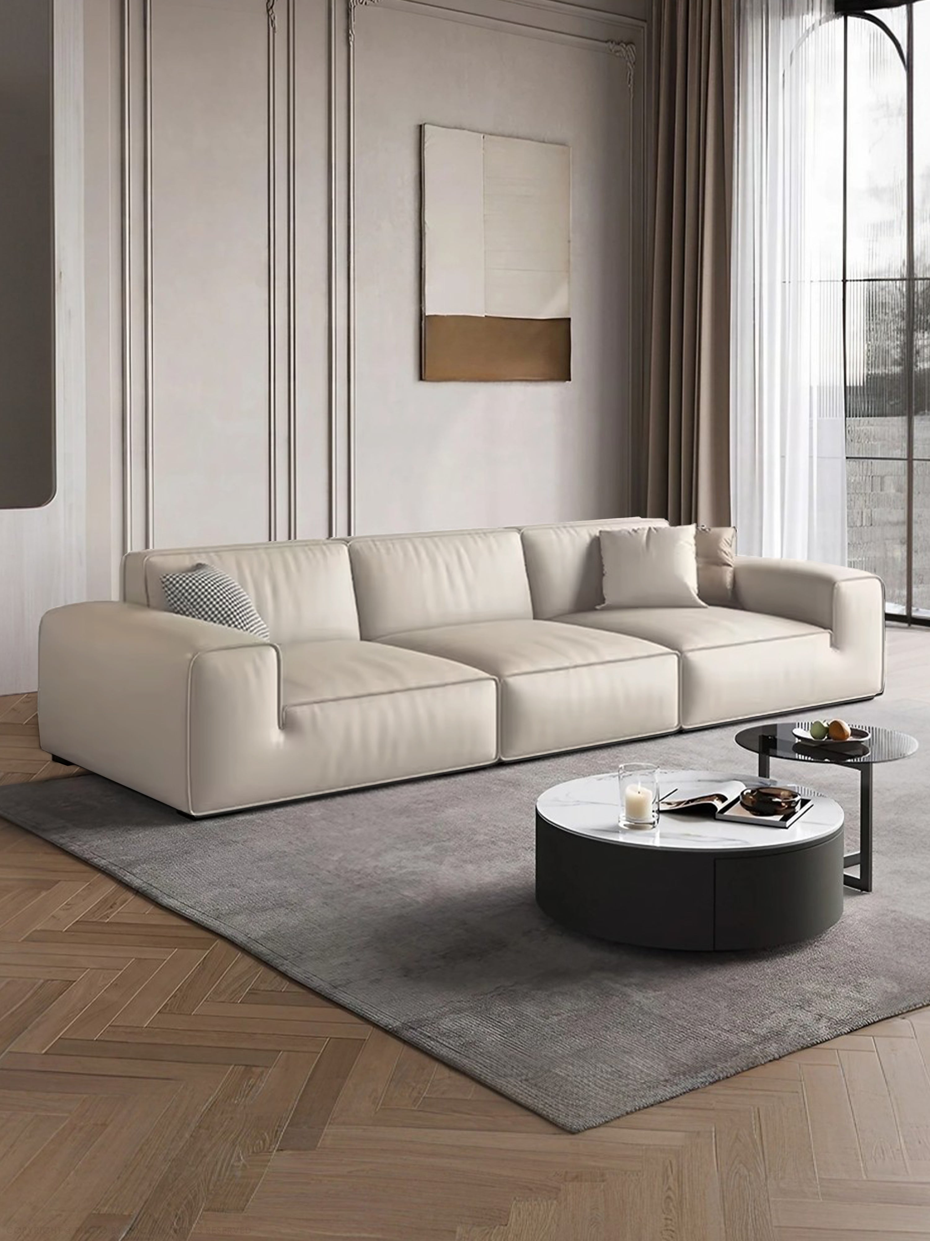 Big Bull Italian Leather Sofa