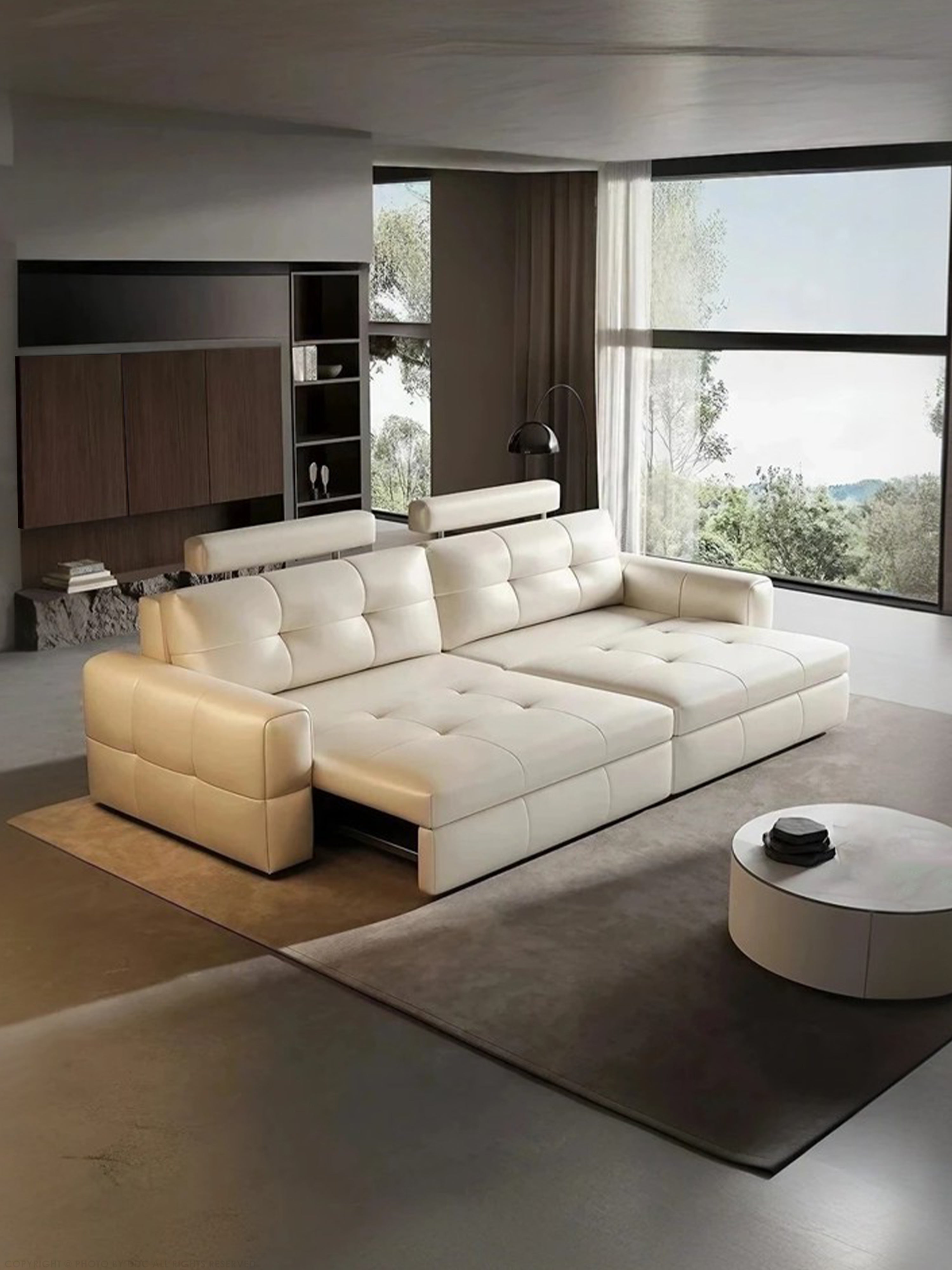 Bobby Electric Leather Sofa Bed