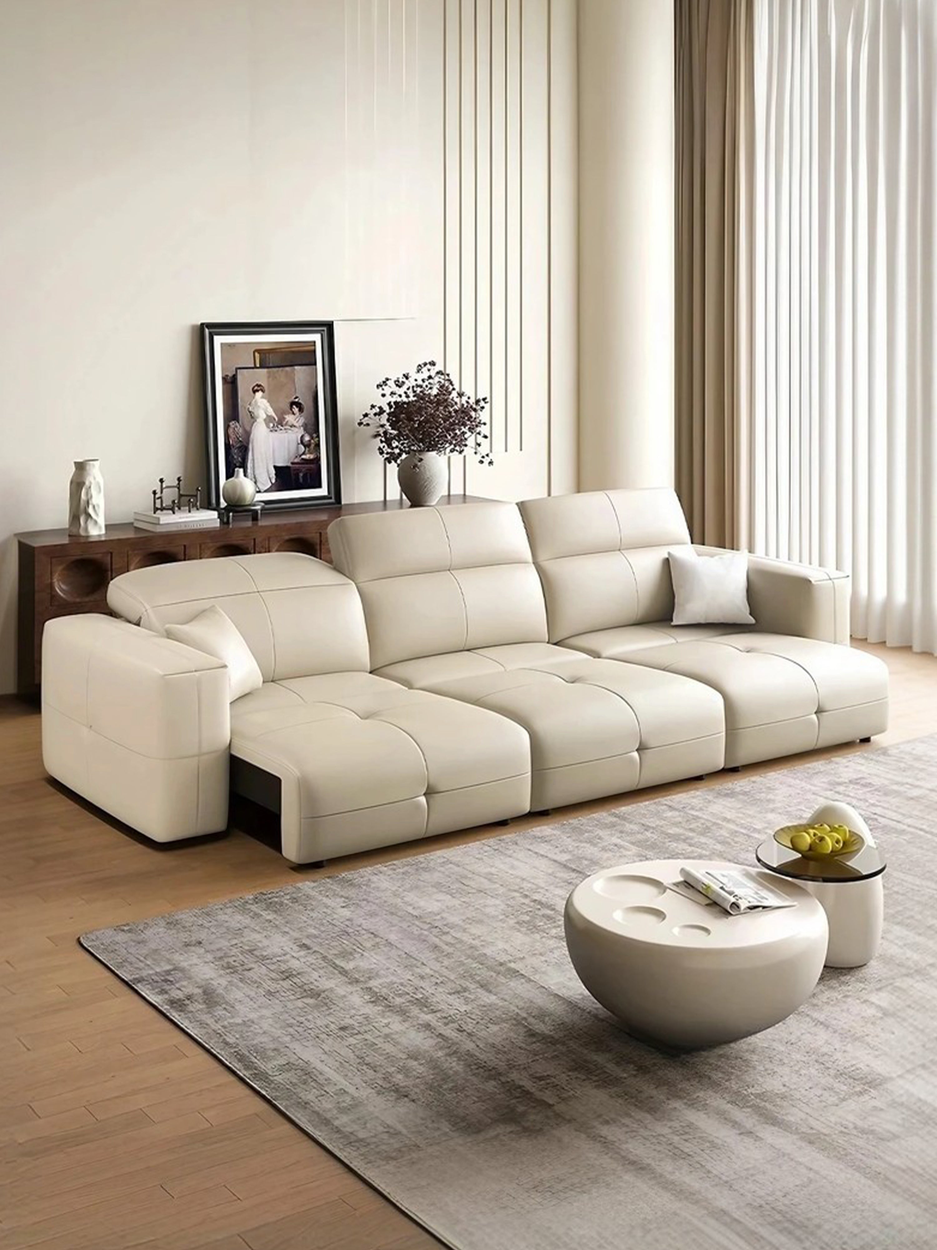 David Electric Leather Sofa Bed