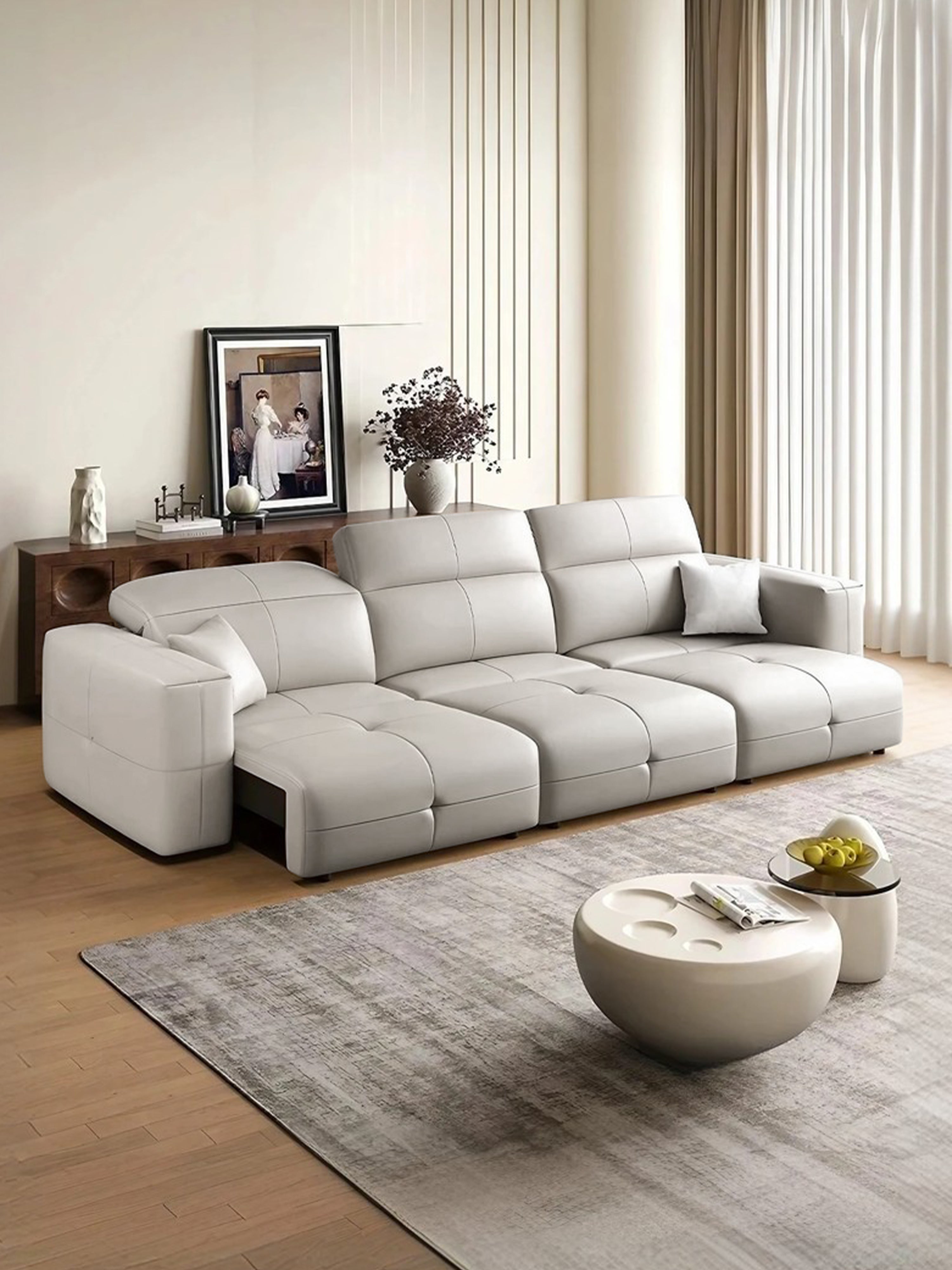 David Electric Leather Sofa Bed