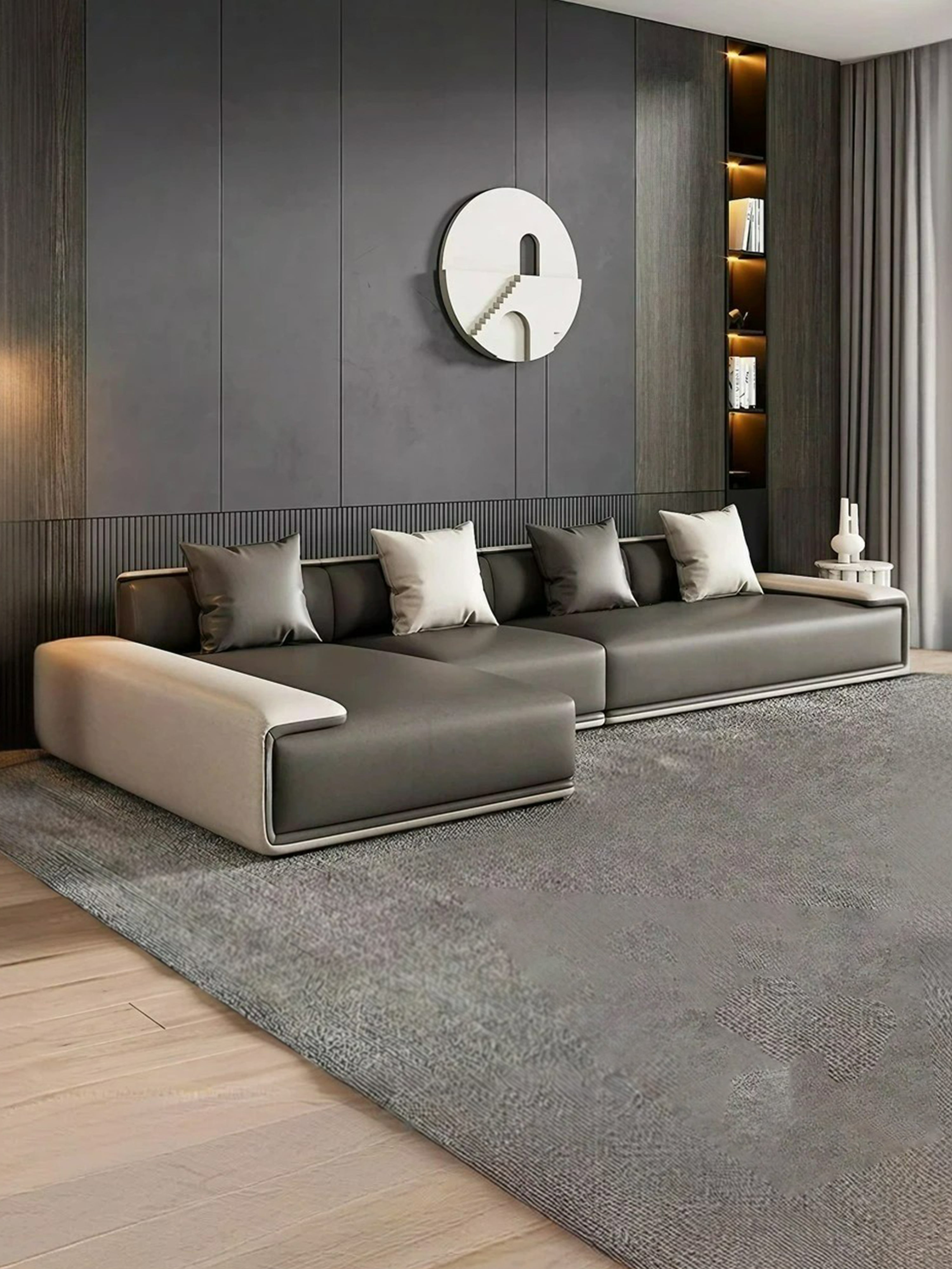 Hera Fabric/Leather Sofa