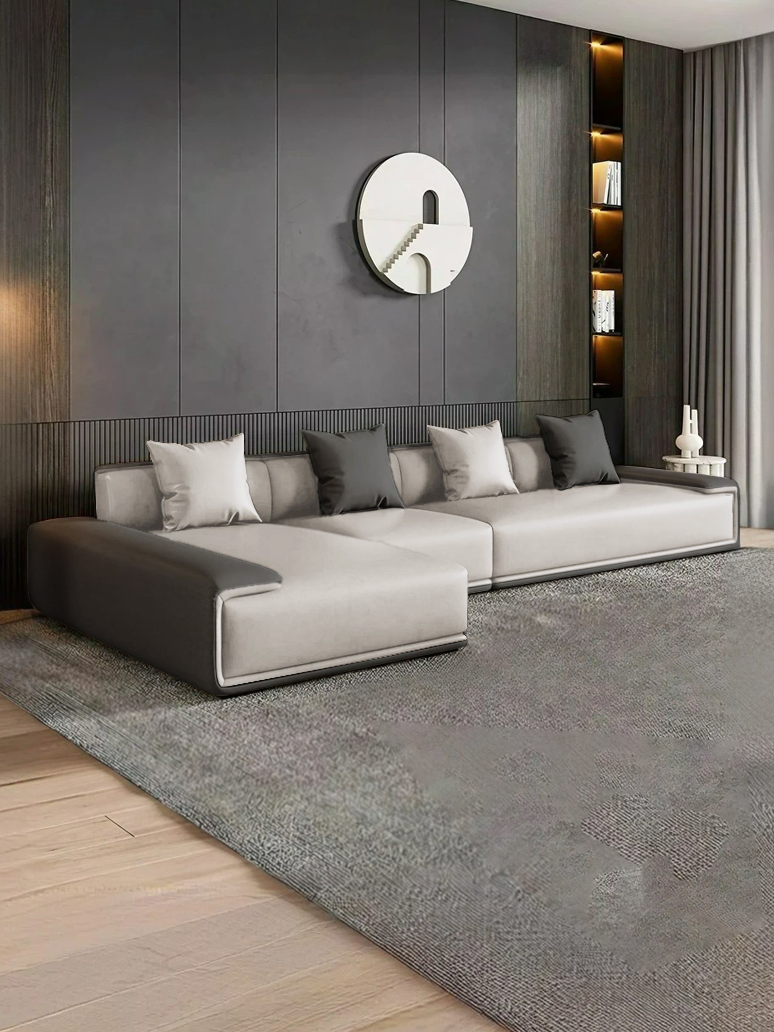Hera Fabric/Leather Sofa