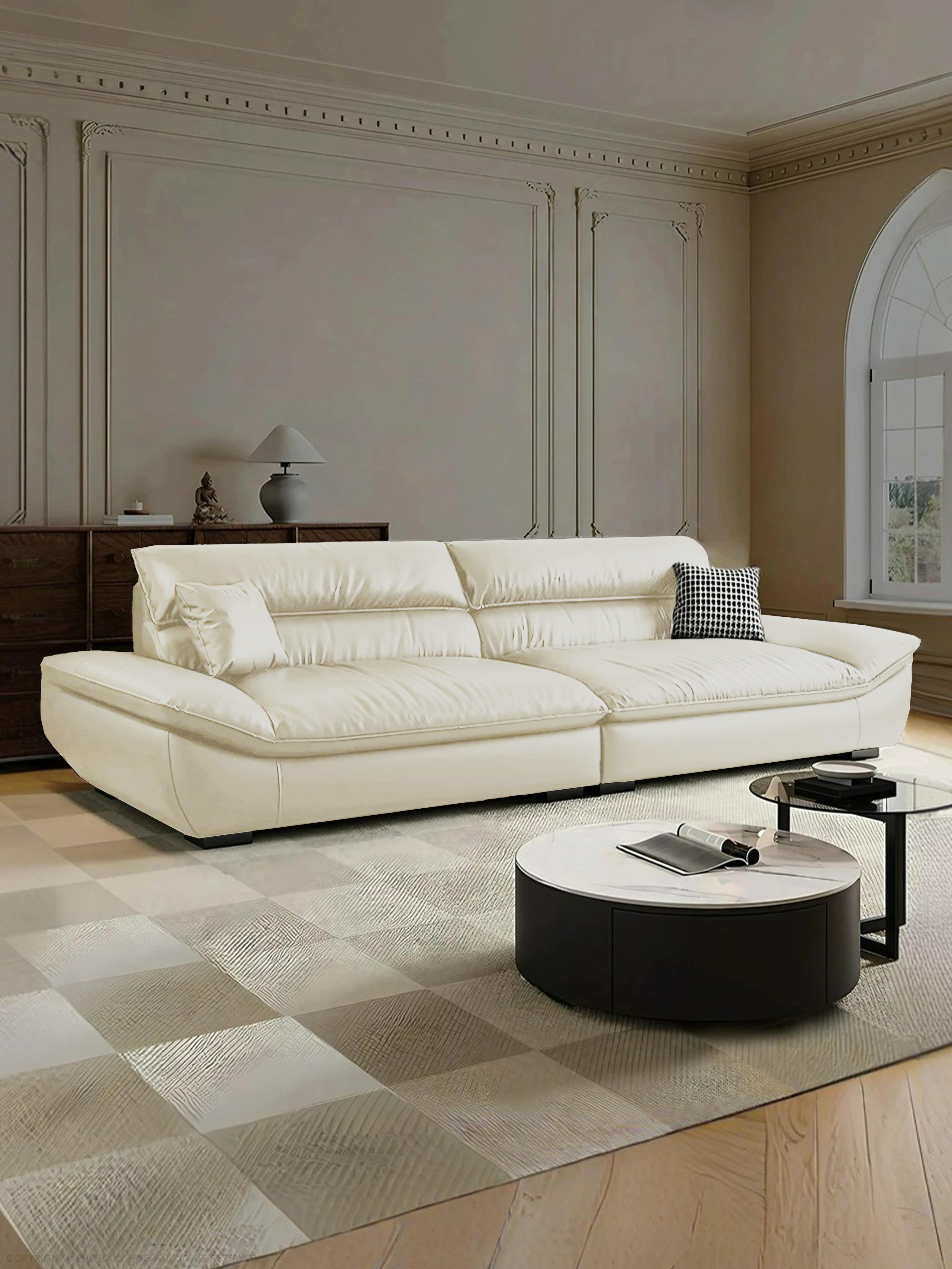 Iris Italian Leather Sofa