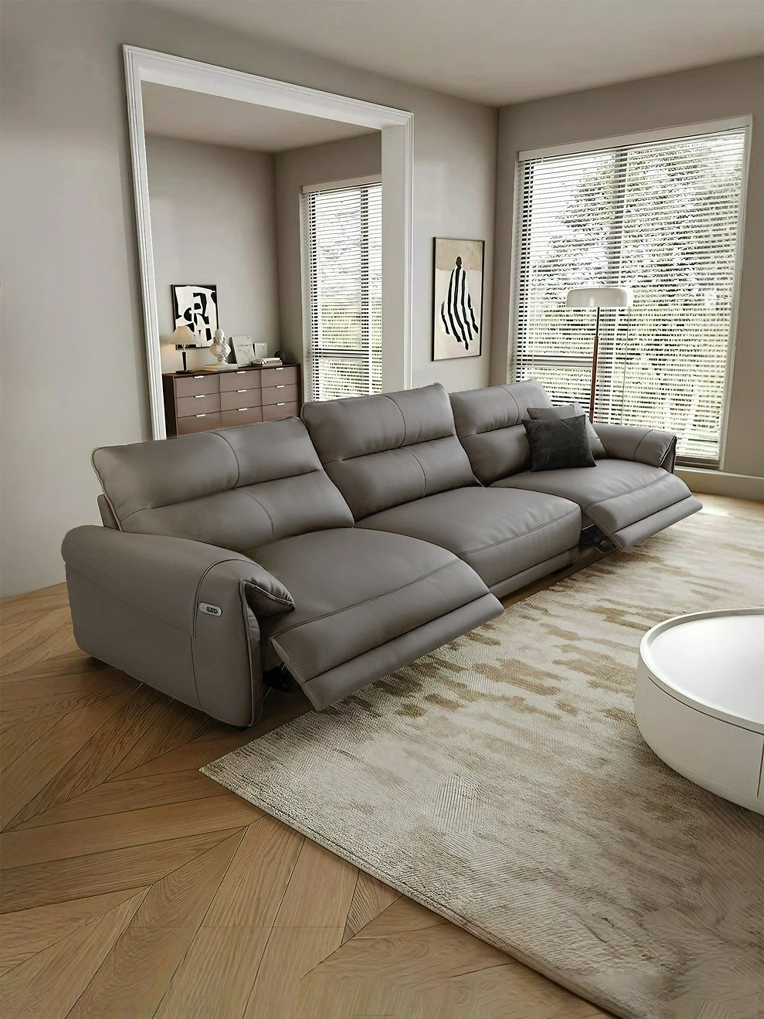 Jenny Electric Recliner Leather Sofa