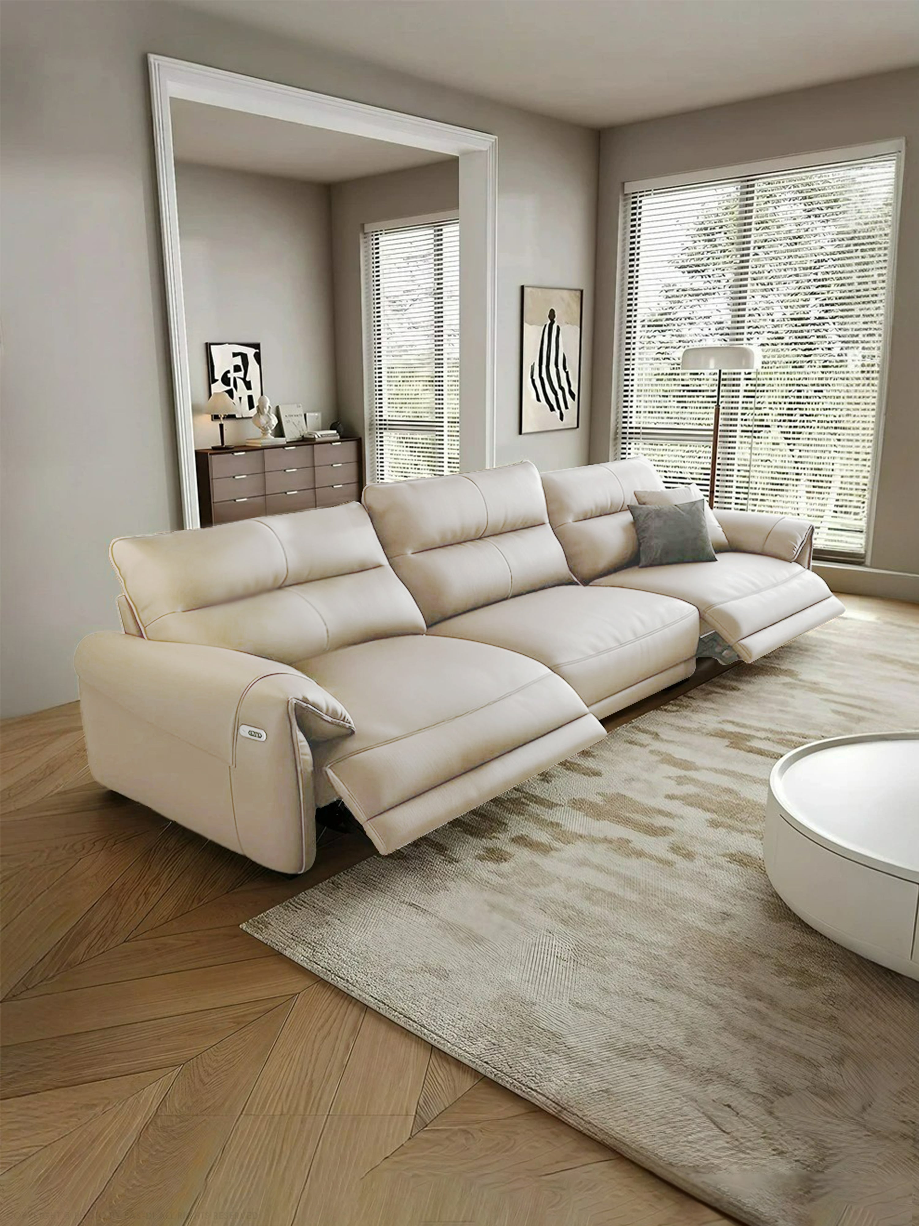 Jenny Electric Recliner Leather Sofa