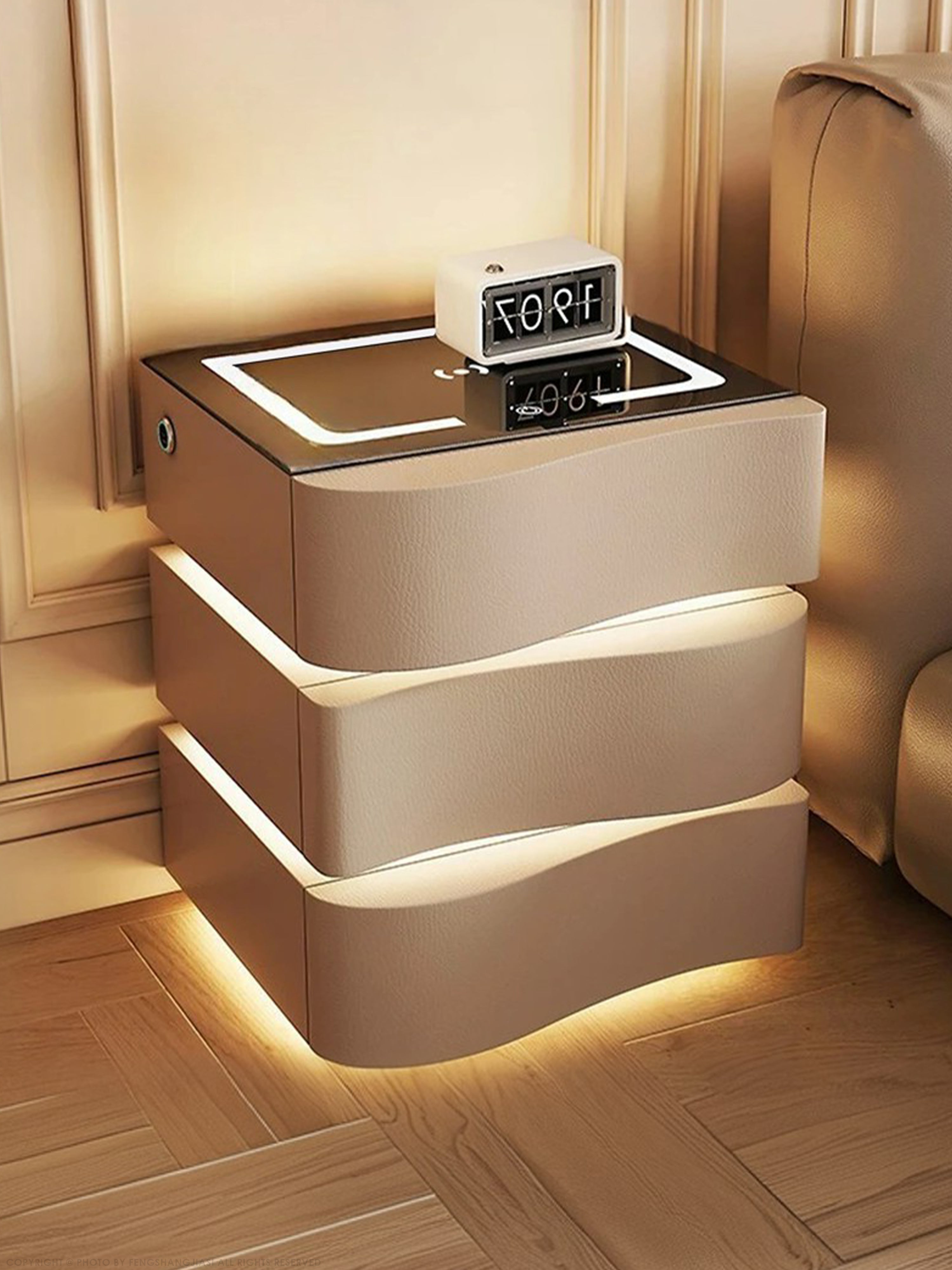 Jonas Smart Bedside Cabinet