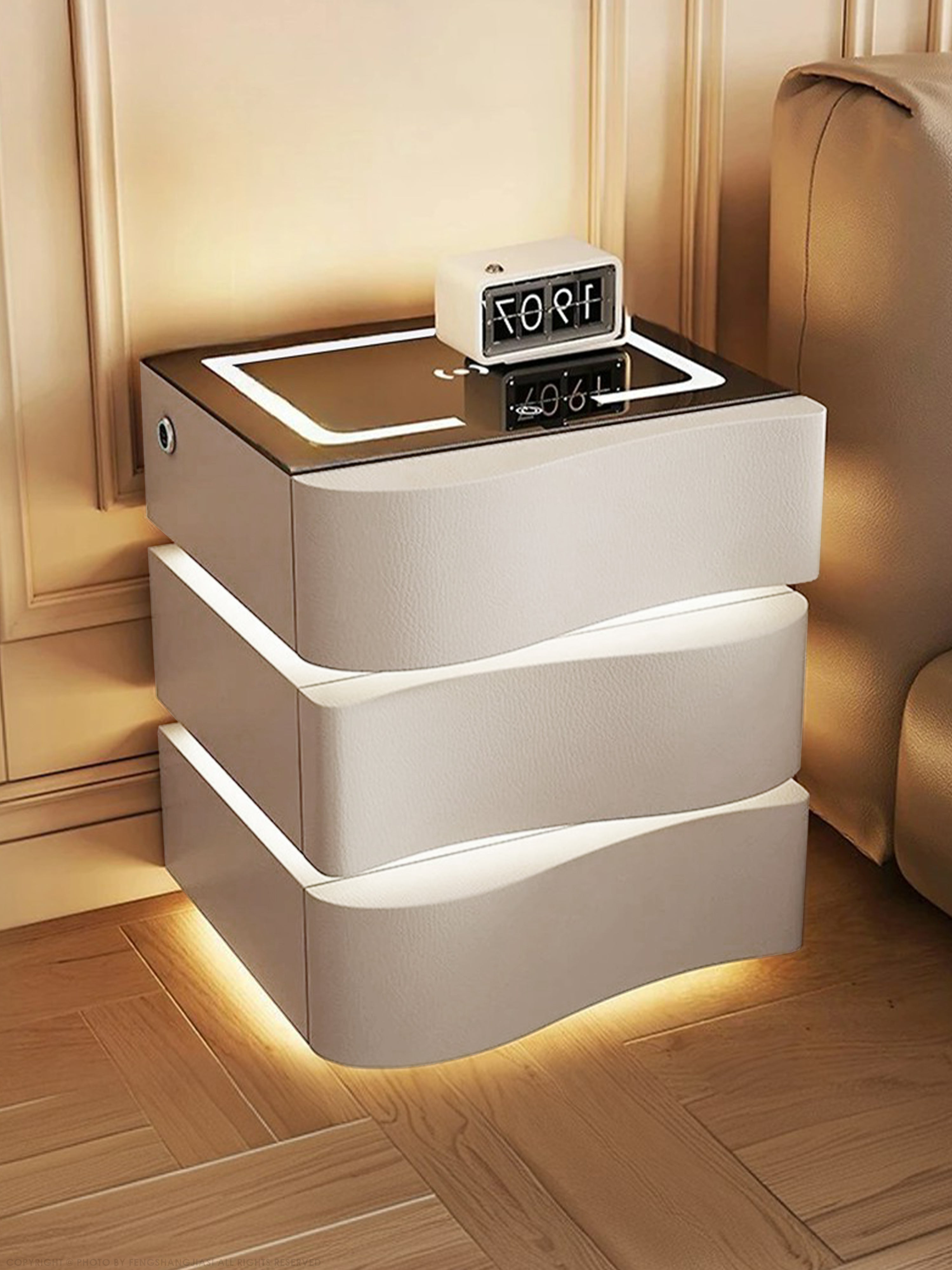 Jonas Smart Bedside Cabinet