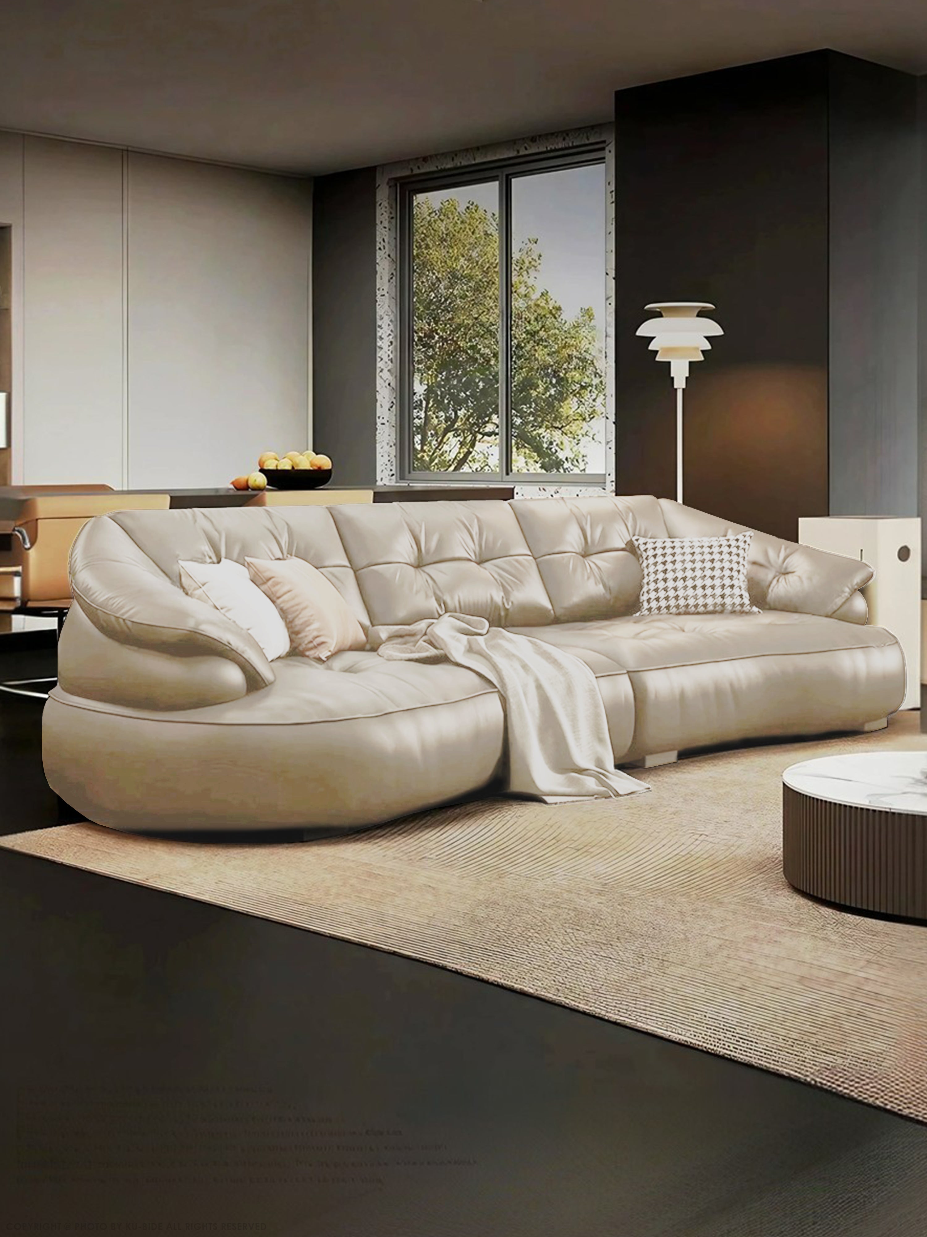 Kim Cloud Leather Sofa