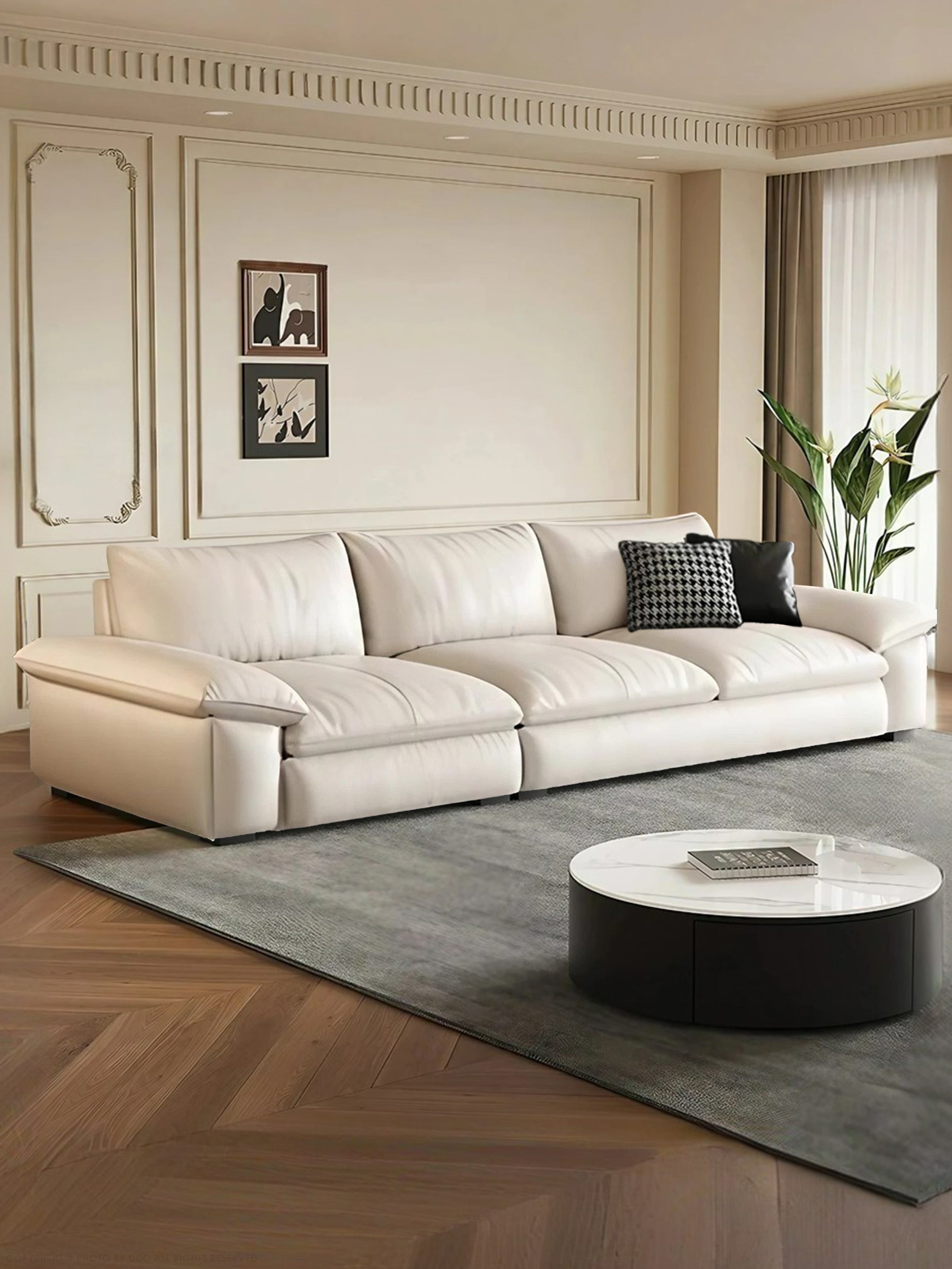 Ness Italian Leather Sofa