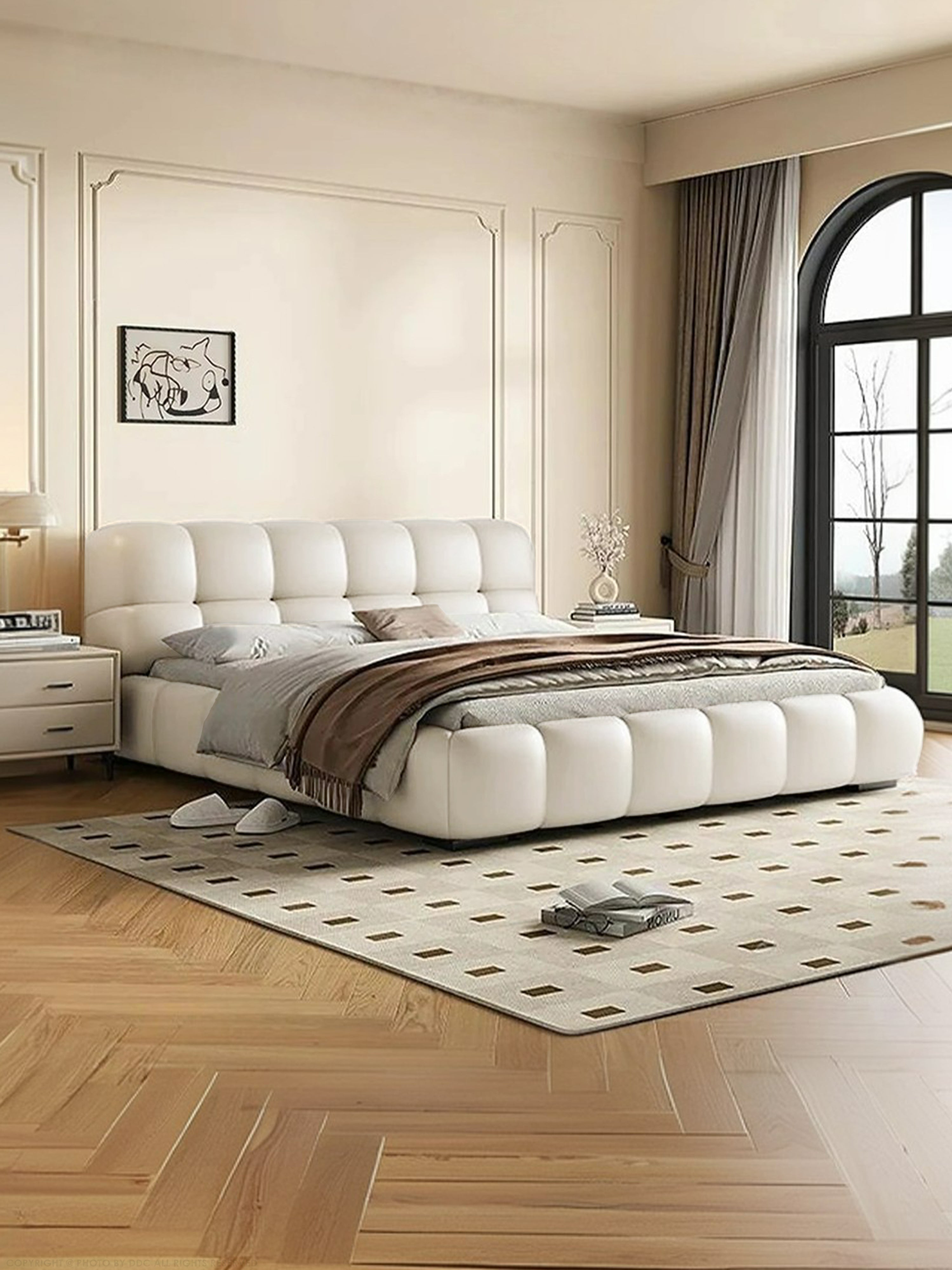 Paris Leather Bed