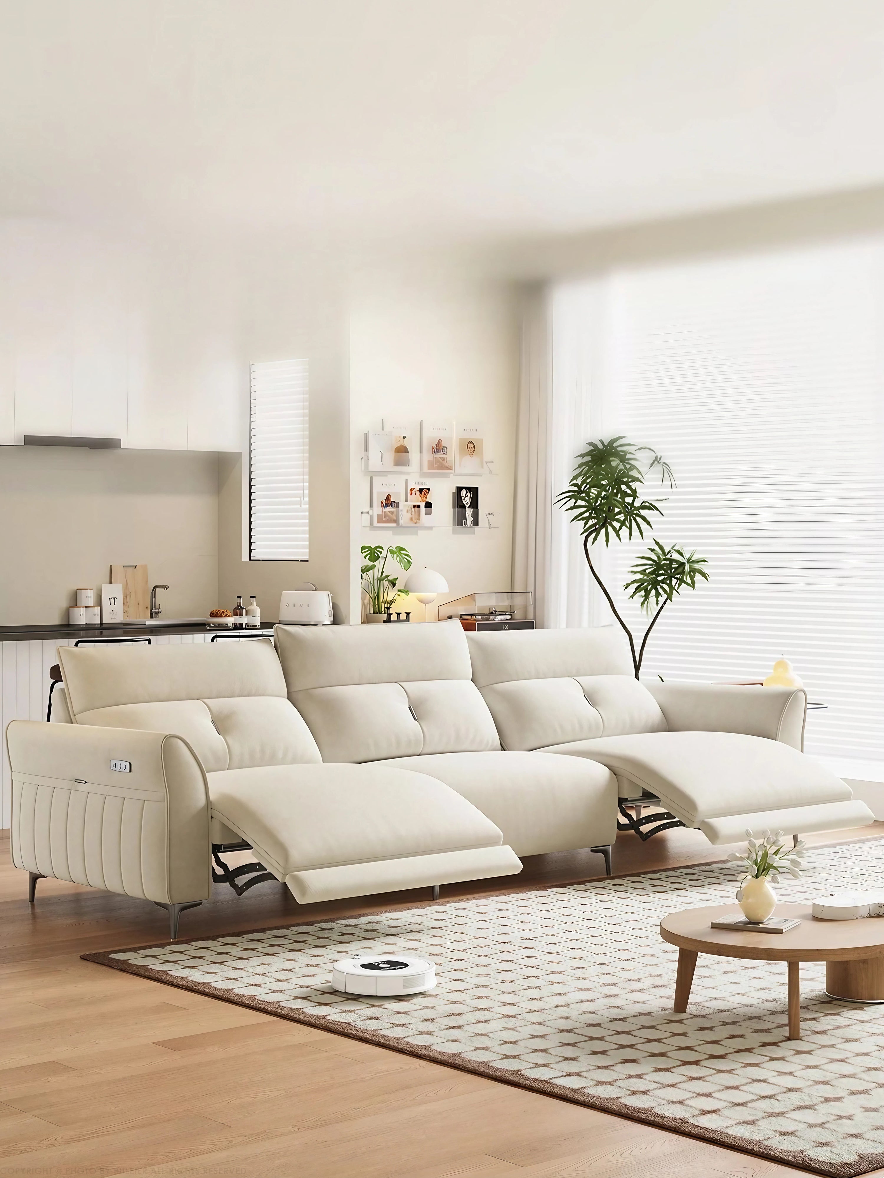Yara Electric Recliner Fabric Sofa