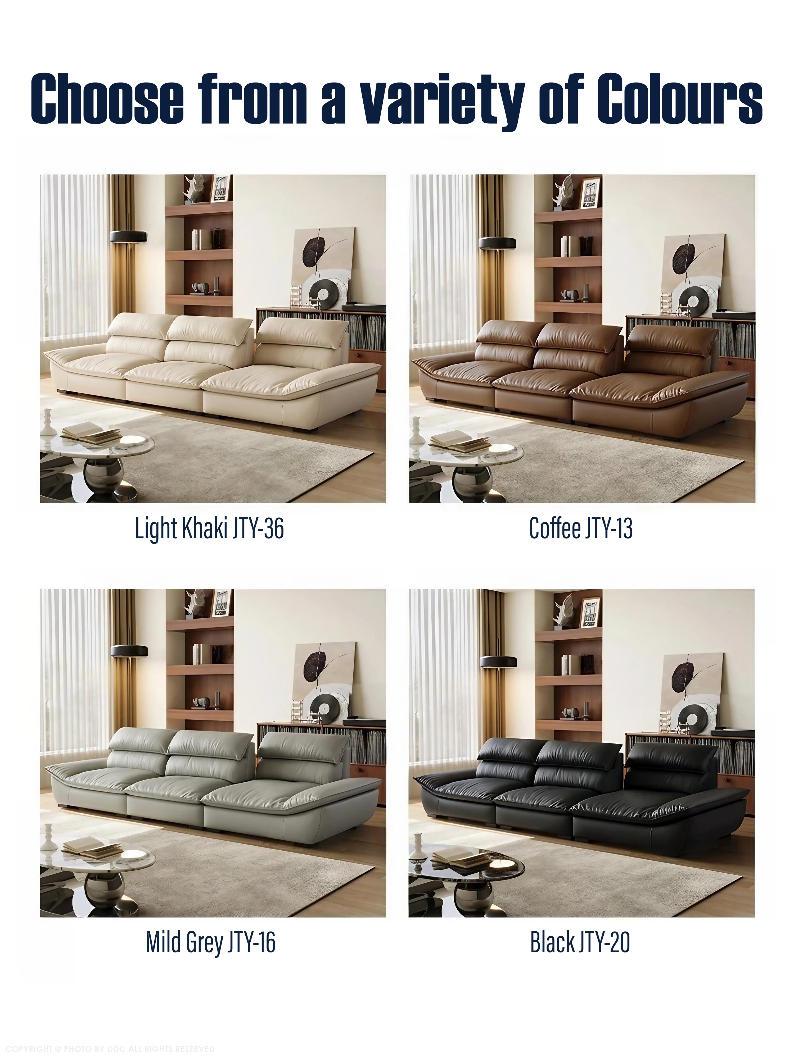 Yun Adjustable Sailboat Leather Sofa